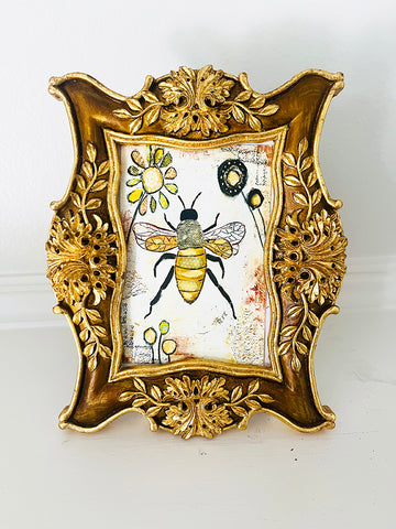 Bee... Framed Canvas Print