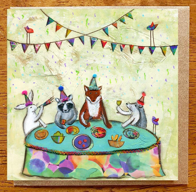 Celebrate good Times.. 5 x 5 greeting card