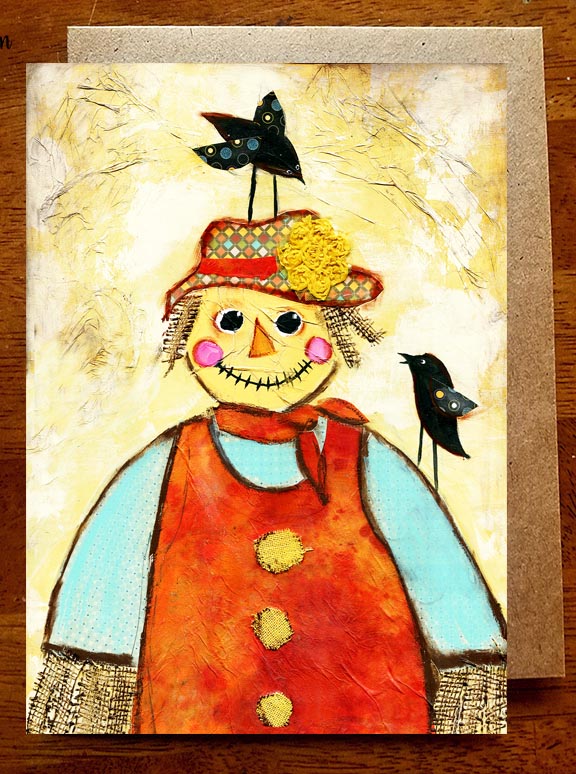 Scarecrow...5" x 7" Greeting Card