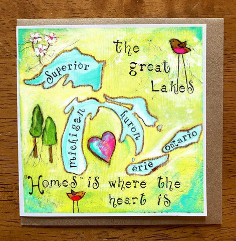"Homes" is where the heart is ....5 x 5 Card