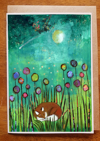 Naptime in the Garden...... Greeting Card