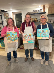 Birds and Blooms 12 x 12 ... Mixed Media Collage Workshop July 30th 6 pm
