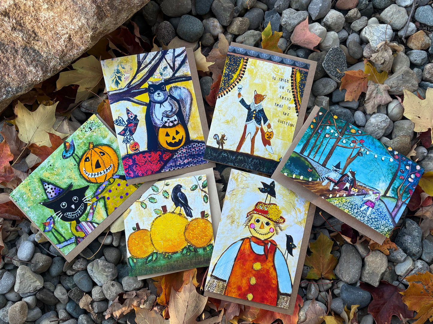 Set of 6 Halloween Cards – Bit O' Whimsey Design Studio