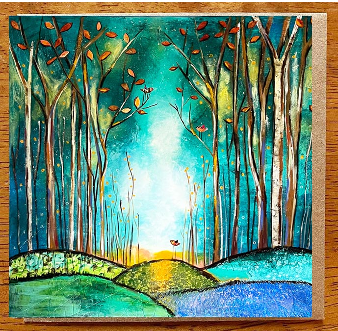 The Path Through...5" x 5" Greeting Card