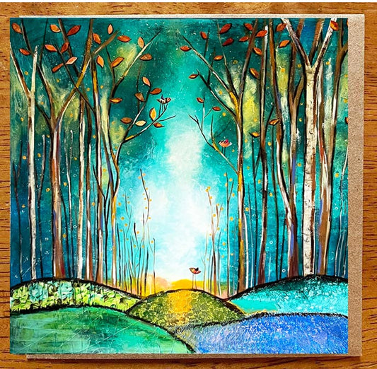 The Path Through...5" x 5" Greeting Card