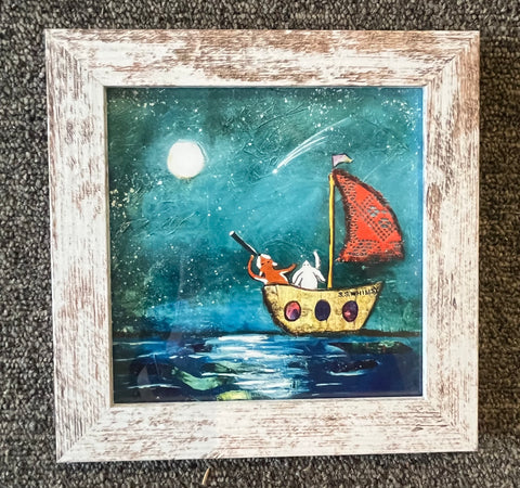 Ahoy Matey framed print