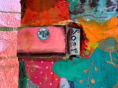 Love...Mixed Media House, Wall Hanging