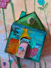 Love...Mixed Media House, Wall Hanging