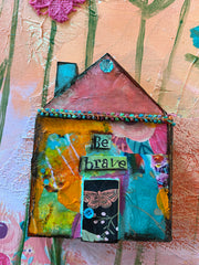 Love...Mixed Media House, Wall Hanging