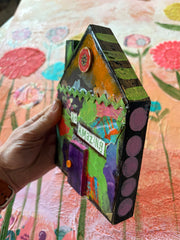 Love...Mixed Media House, Wall Hanging