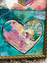 Framed Heart Collage Print