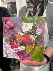 Mixed Media Valentine Heart Workshop, Tuesday Feb 3 2026  6pm