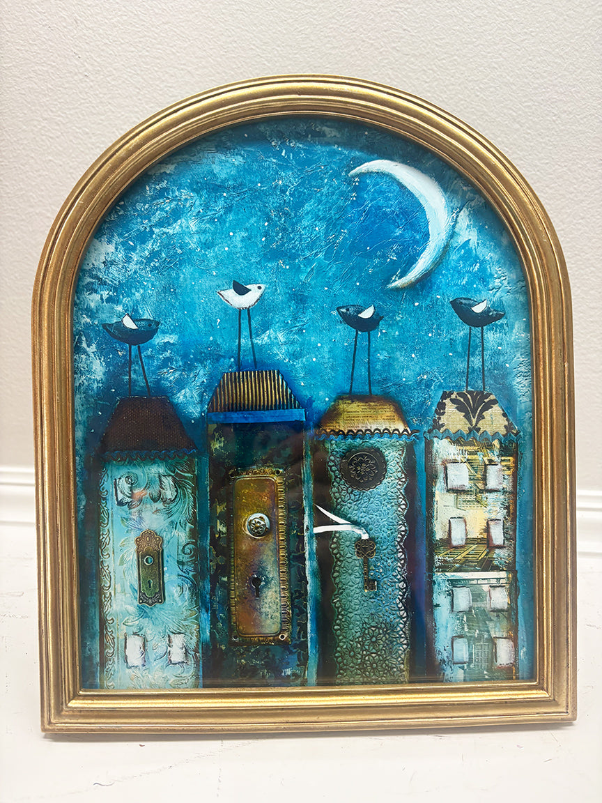 Midnight Village...Framed print