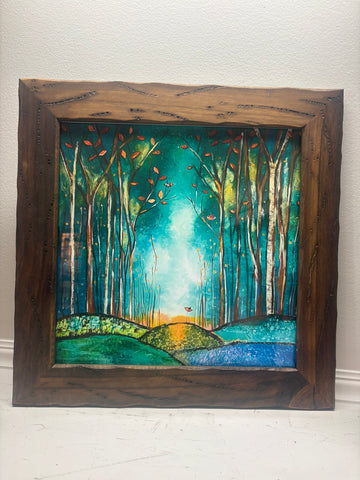 Forest Frolick..Framed print