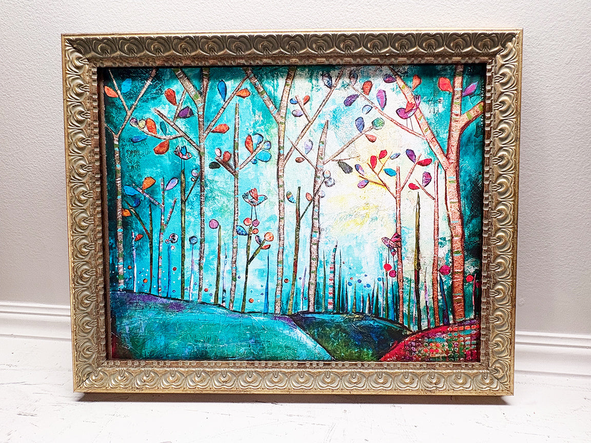 Into the Woods..Framed print