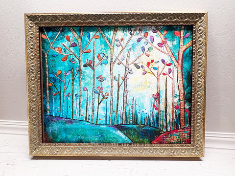 Into the Woods..Framed print