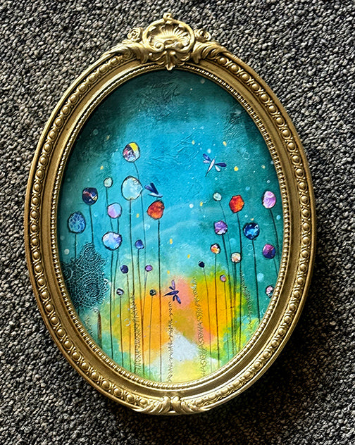 Dragonfly Dance..Framed print