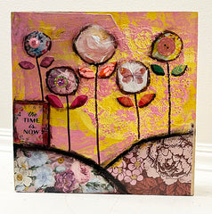 The Time is Now 8" x 8"  Original Painting