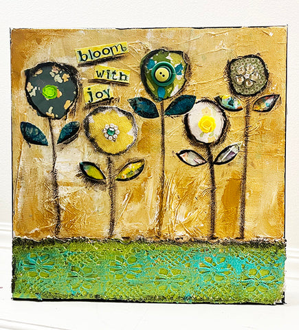 Bloom with Joy 12”x 12" Original Painting