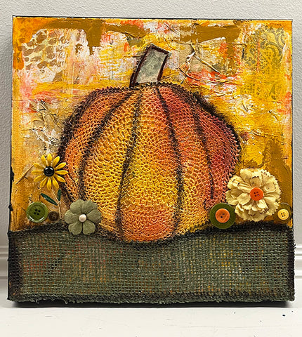 Pumpkin 12”x 12" Original Painting
