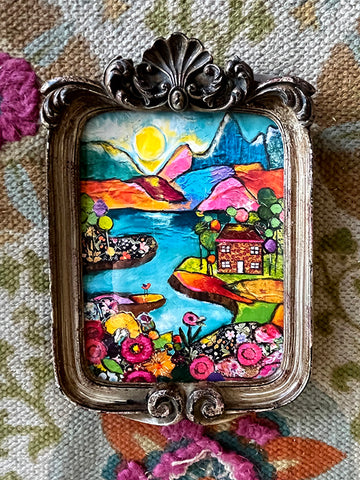 Mountain retreat...Framed Print