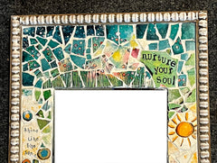 Nurture Your Soul Mosaic Mirror