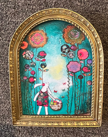 Bunny in the Meadow Framed Print