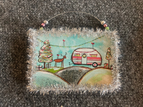Christmas Glamping Ornament