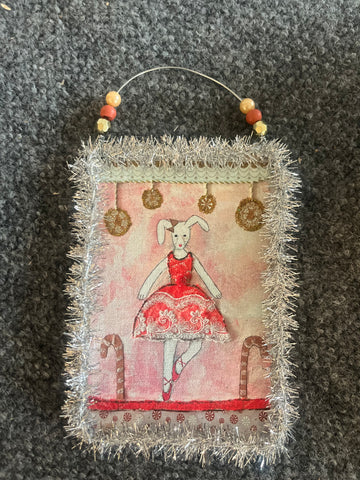 Sugar Plum Fairy Bunny Ornament