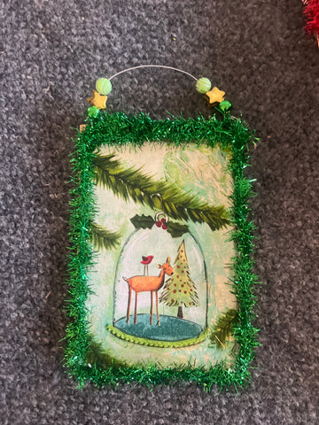 Deer in a Cloche Ornament