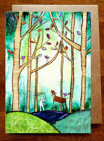 Woodland Adventure... 5 x 7 Greeting Card