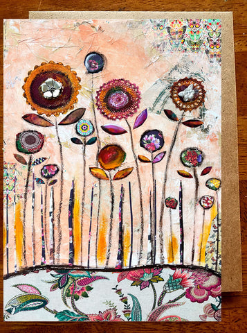 Where Joy Blooms.... Greeting Card