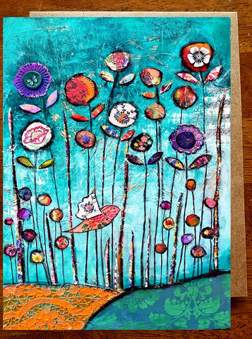 Harmony in Turquoise .... Greeting Card