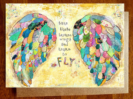Broken Wings.... Greeting Card