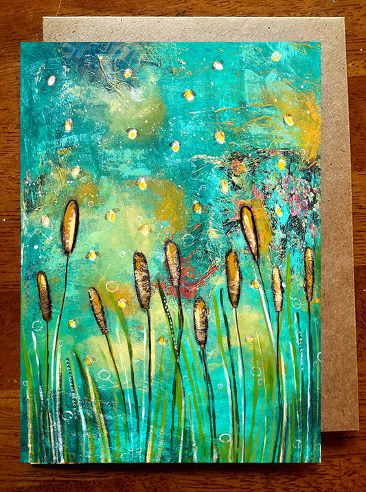 Cattails.... 5 x 7 Greeting Card