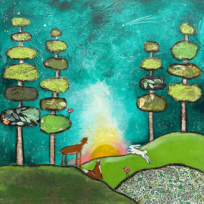 Chasing the Sunset... Original Painting  36 x 36