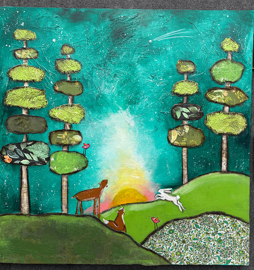 Chasing the Sunset... Original Painting  36 x 36