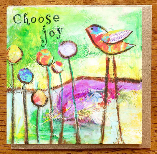 Choose Joy... 5 x 5 greeting card