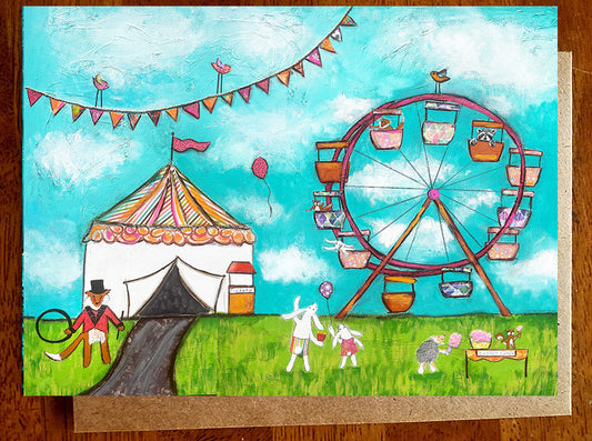 Under the Big Top..... Greeting Card