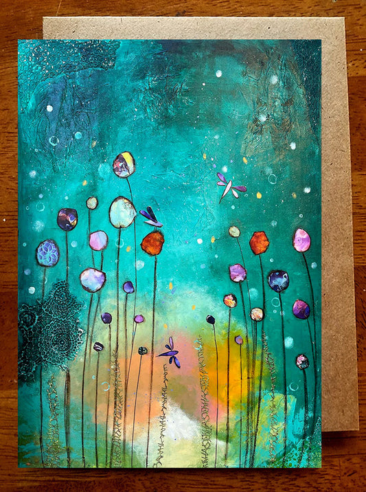 Dragonfly Dance... 5 x 7 Greeting Card