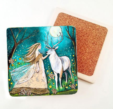 Enchanted Dreams..Absorbant Stone Coaster