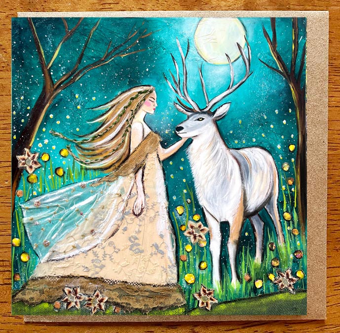Enchanted Dreams... 5 x 5 greeting card