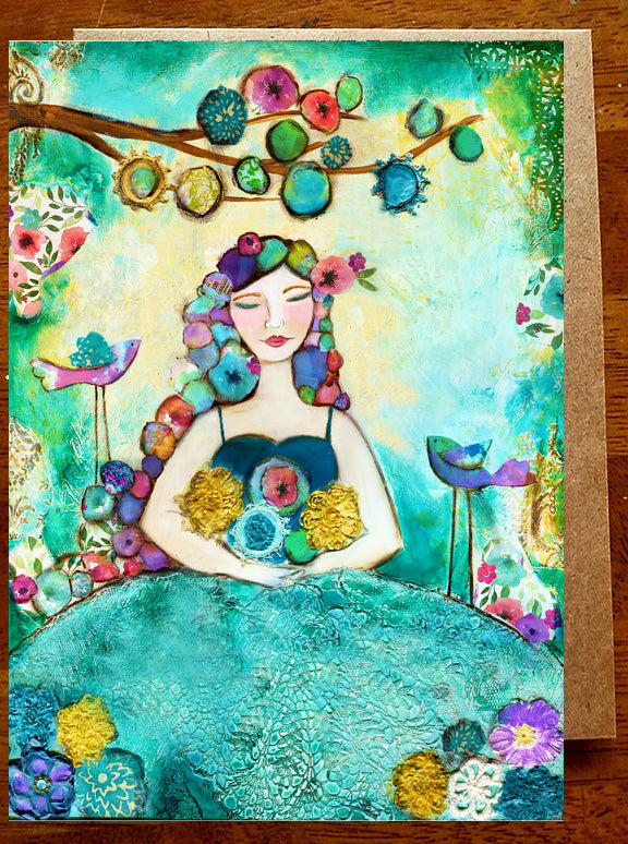 Estelle's Garden.... 5" x 7" Card