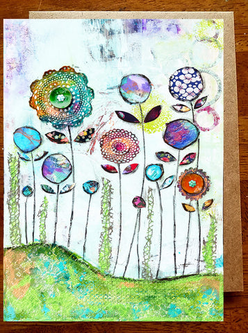 Grandma's Garden.... Greeting Card