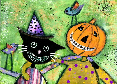Halloween friends..Print