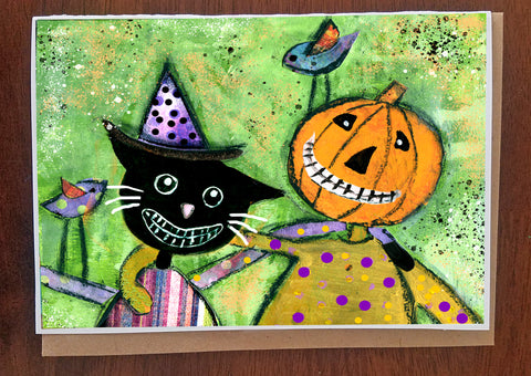 Halloween Friends..Greeting card