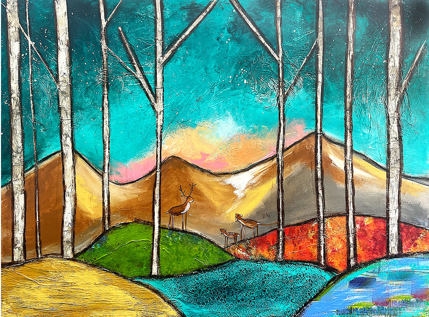 Deer in the Mountains