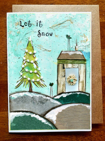 Let it Snow 5 x 7 card with envelope