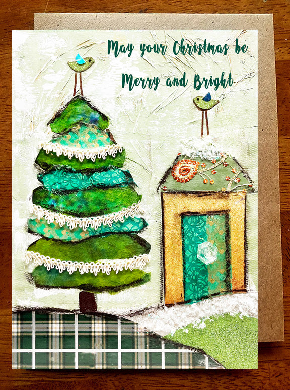 May your Christmas be Merry and Bright....5 x 7 Greeting Card