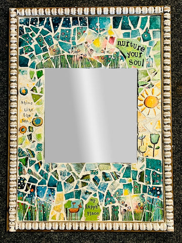 Nurture Your Soul Mosaic Mirror